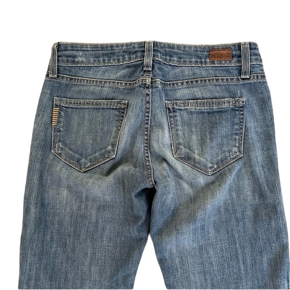 PAIGE Skyline Skinny Distressed Medium Wash Jeans Size 25 - Picture 7 of 10